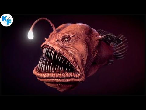 Рыба Удильщик - Монстр из морских глубин. Морской чёрт. Глубоководное чудовище.